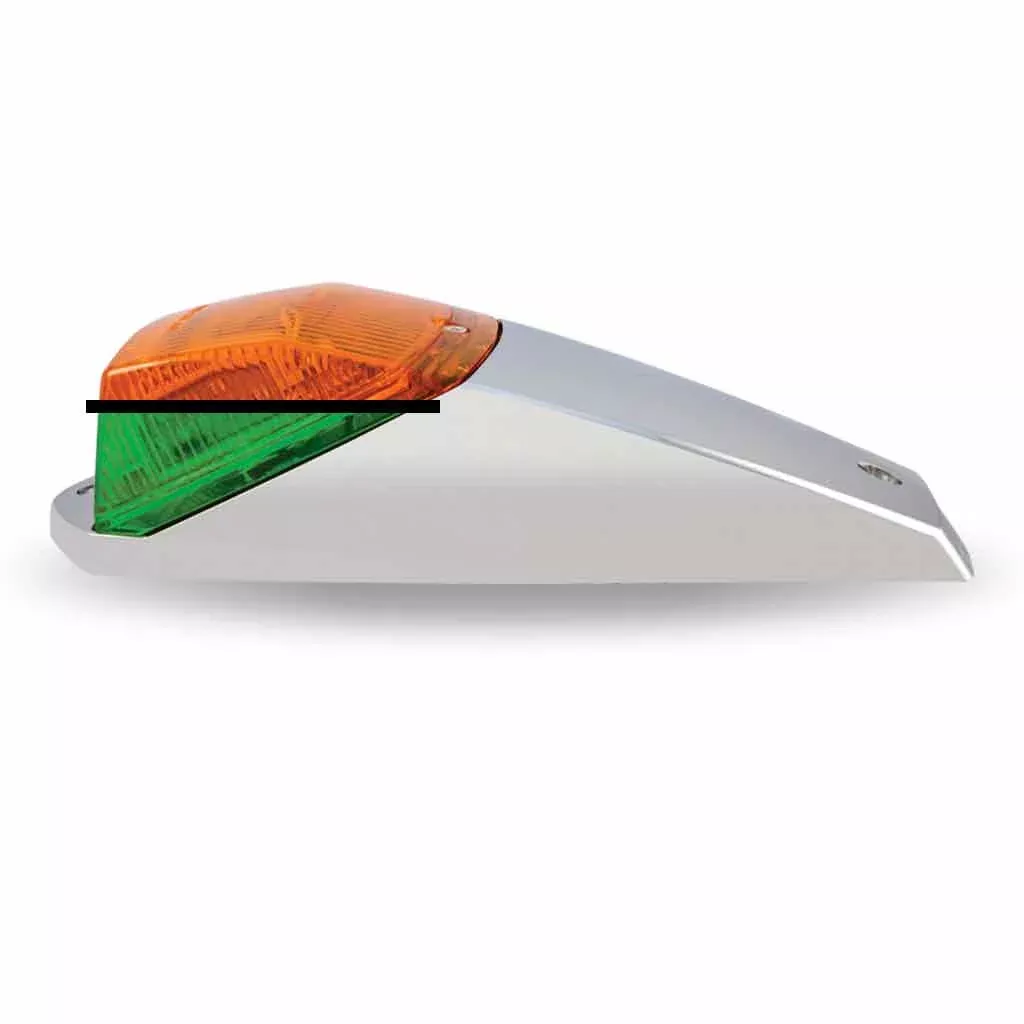 TLED-CAB2XAG Kenworth Cab Dual Revolution LED with Housing (Amber/Green) (42 Diodes)